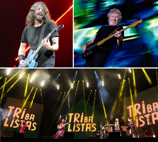 Foo Fighters e Roger Waters foram os melhores shows internacionais. Tribalistas foi o show mais esperado pelo público brasileiro. Fotos: Lucas Sarzi/Tribuna do Paraná.