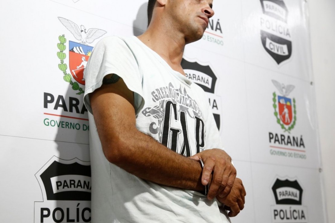 Cleverson Machado, preso na manhã desta quinta, é acusado de estuprar por seis vezes um adolrescente de 12 anos. Foto: André Rodrigues/Tribuna do Paraná