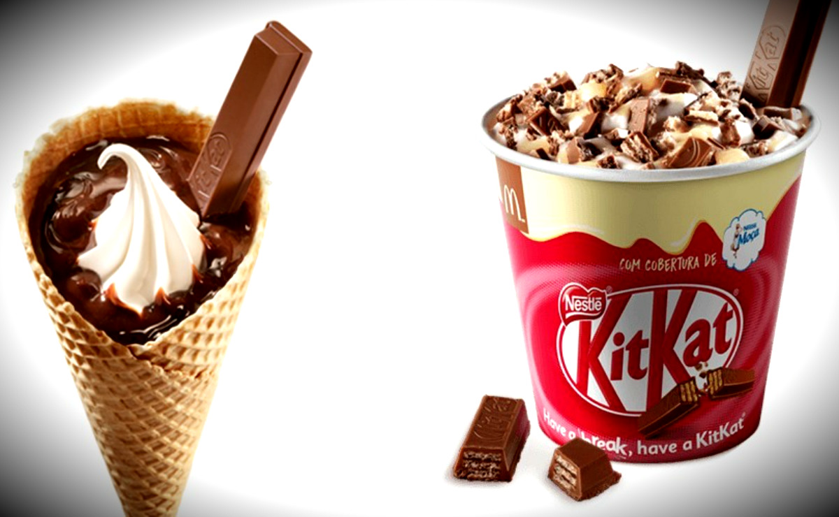 Novos sorvetes têm o chocolate que todo mundo ama: KitKat. Foto: Divulgação.