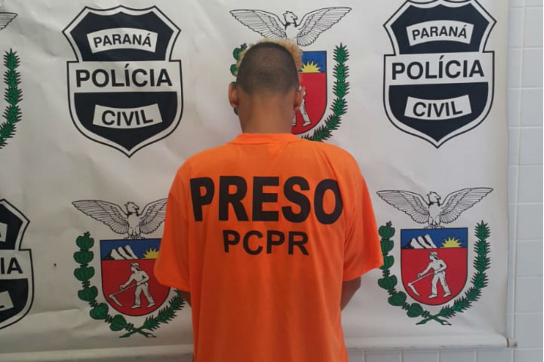 Vinícius Augusto da Silva Matos, suspeito de matar Ney Fernandes da Silveira, de 58 anos. Foto: Divulgação/Polícia Civil