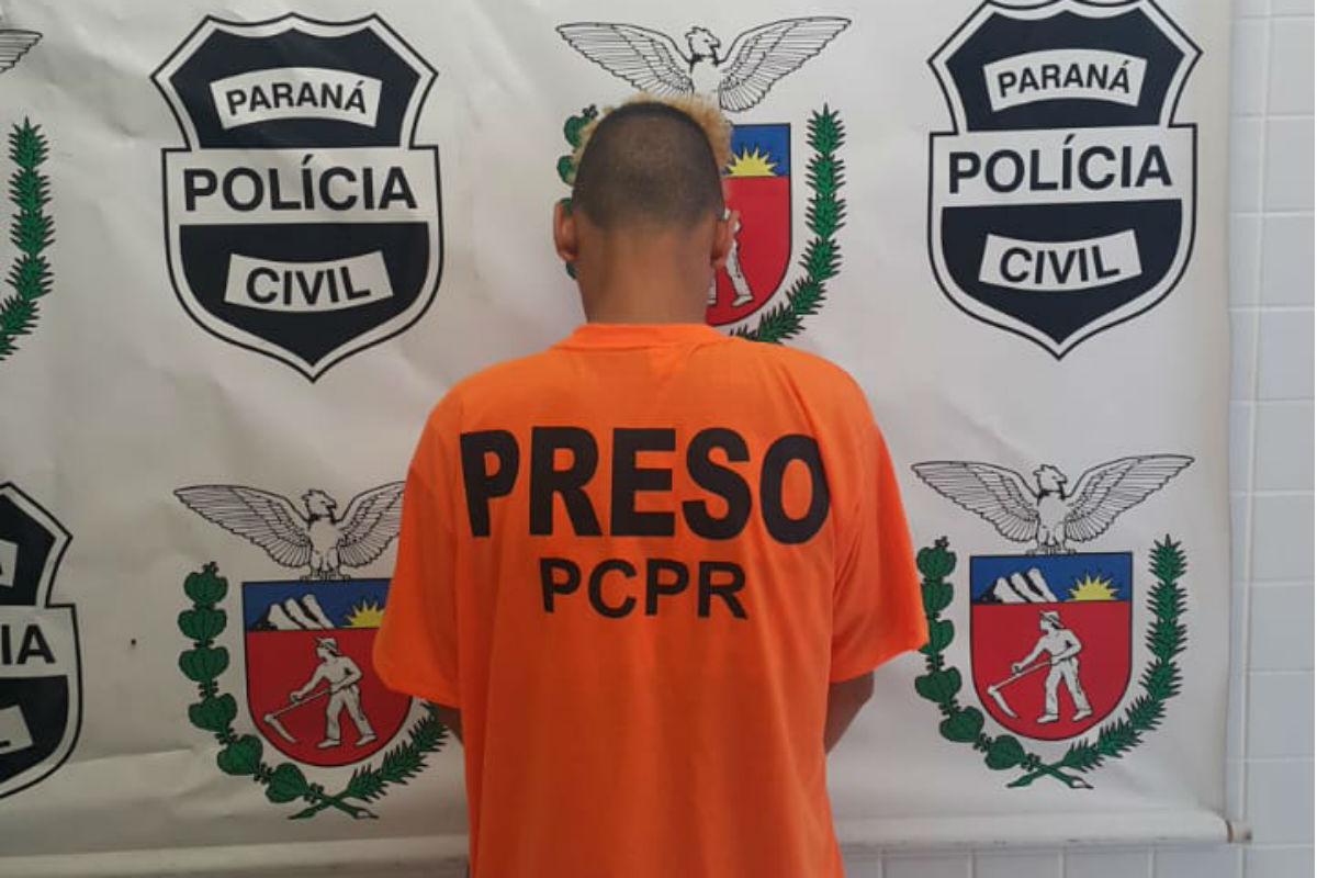 Vinícius Augusto da Silva Matos, suspeito de matar Ney Fernandes da Silveira, de 58 anos. Foto: Divulgação/Polícia Civil