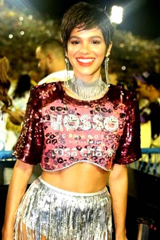 Registro de Bruna na Sapucaí, nesta segunda-feira. Foto: Divulgação/Reginaldo Teixeira.