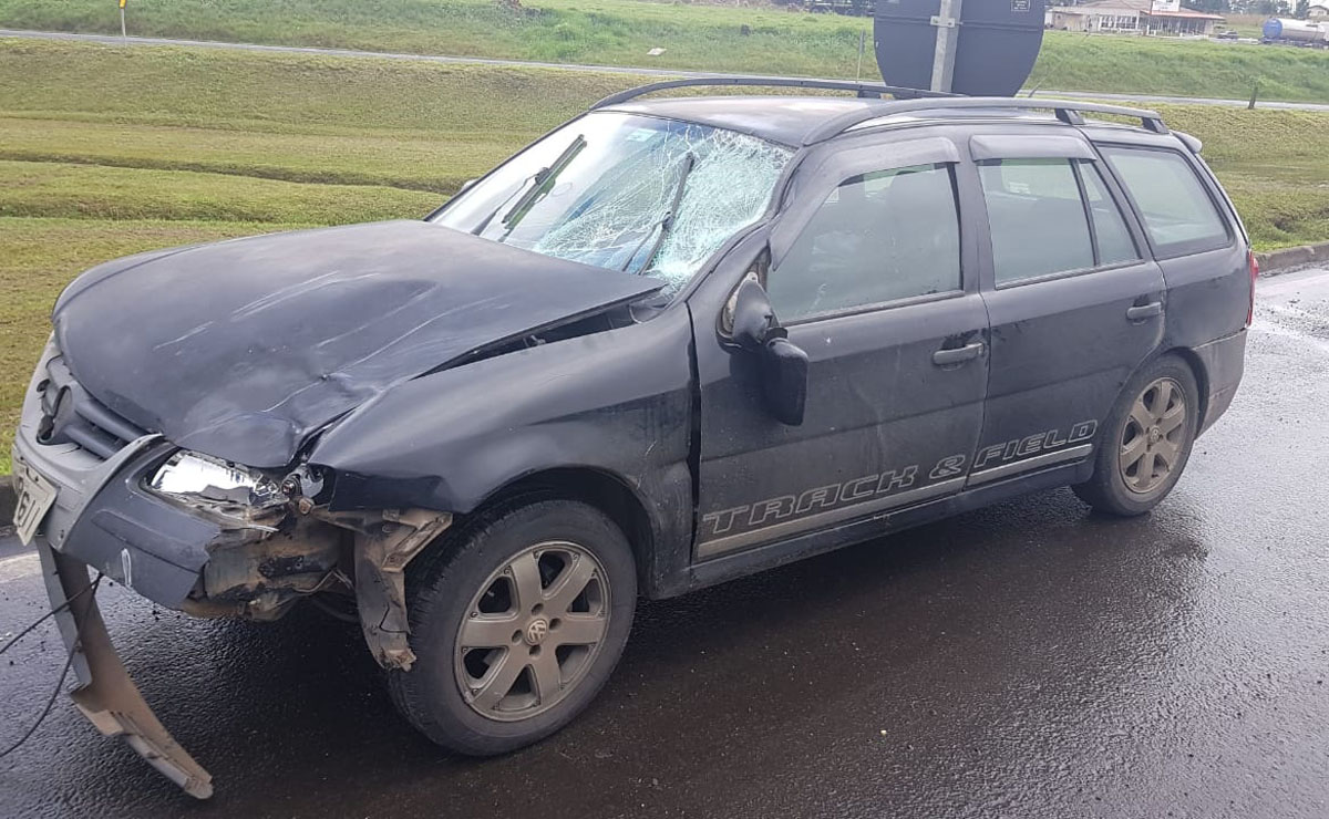 Motorista da Parati disse que foi surpreendido pela presença do ciclista. Foto: Divulgação/PRF