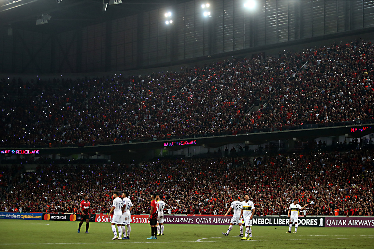 Até aqui, 2019 é o ano com a melhor campanha da Arena, com quase 80% e apenas uma derrota, do time de aspirantes. Contra o Boca, por exemplo, casa cheia e 3x0 nos argentinos. Foto: Albari Rosa