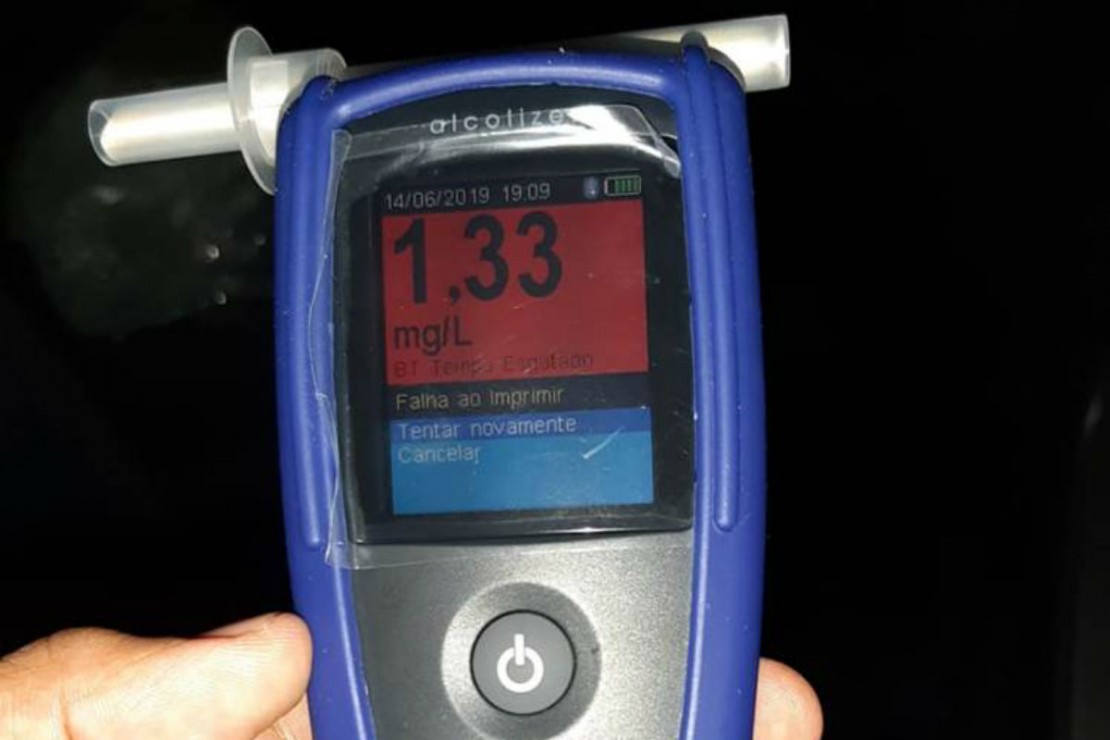 Novo bafômetro usado pela Polícia Rodoviária Federal nas estradas brasileiras. Foto: Divulgação/PRF