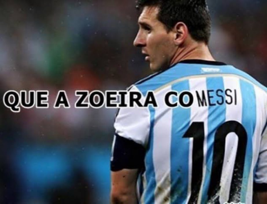 A página @Série A do Brasil fez meme de Messi. Foto: Reprodução/Twitter