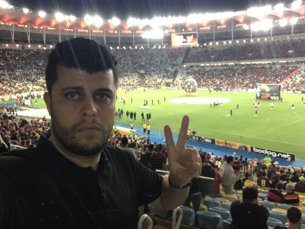 Fernando Azevedo no Maracanã. Foto: Arquivo pessoal. 