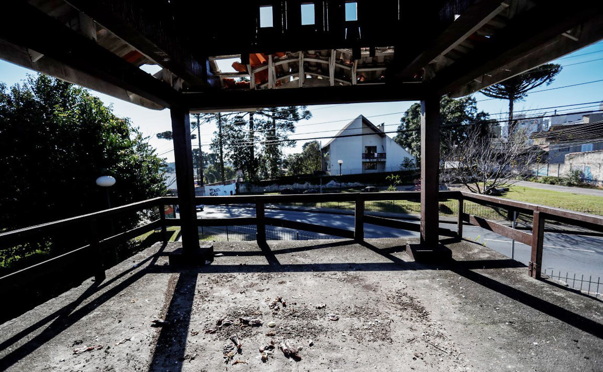 Inauguração contou até com a presença do príncipe japonês Fumihito, mas atualmente o espaço está deteriorado. Foto: Jonathan Campos/Gazeta do Povo