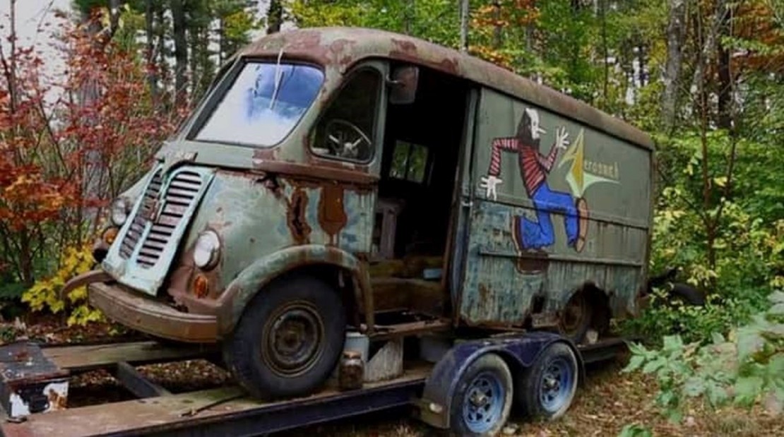 Primeira van da banda Aerosmith foi encontrada por acaso em um matagal. Foto: Divulgação/History Channel