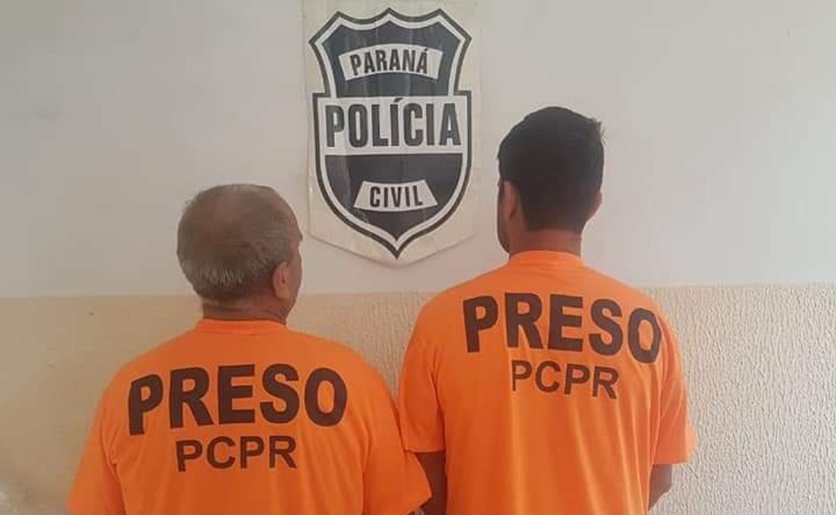 Pai e filho foram presos nesta segunda-feira (12). Foto: Divulgação/Polícia Civil
