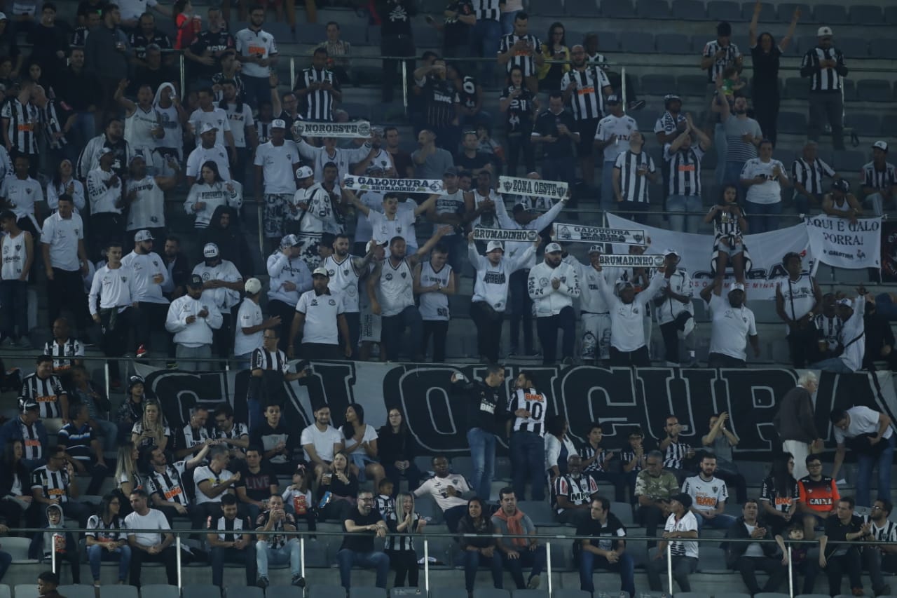 Torcida do Galo marcou presença na Arena. Foto: Jonathan Campos