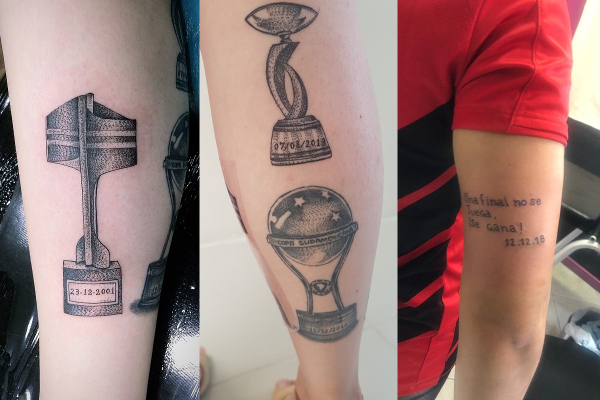 Torcedoras fizeram tatuagens com as conquistas recentes. Foto: Arquivo pessoal. 