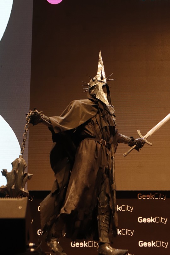 Dage, como Rei Bruxo de Angmar, de 'O Senhor dos Anéis'. Foto: Colaboração/Isabella Moraes