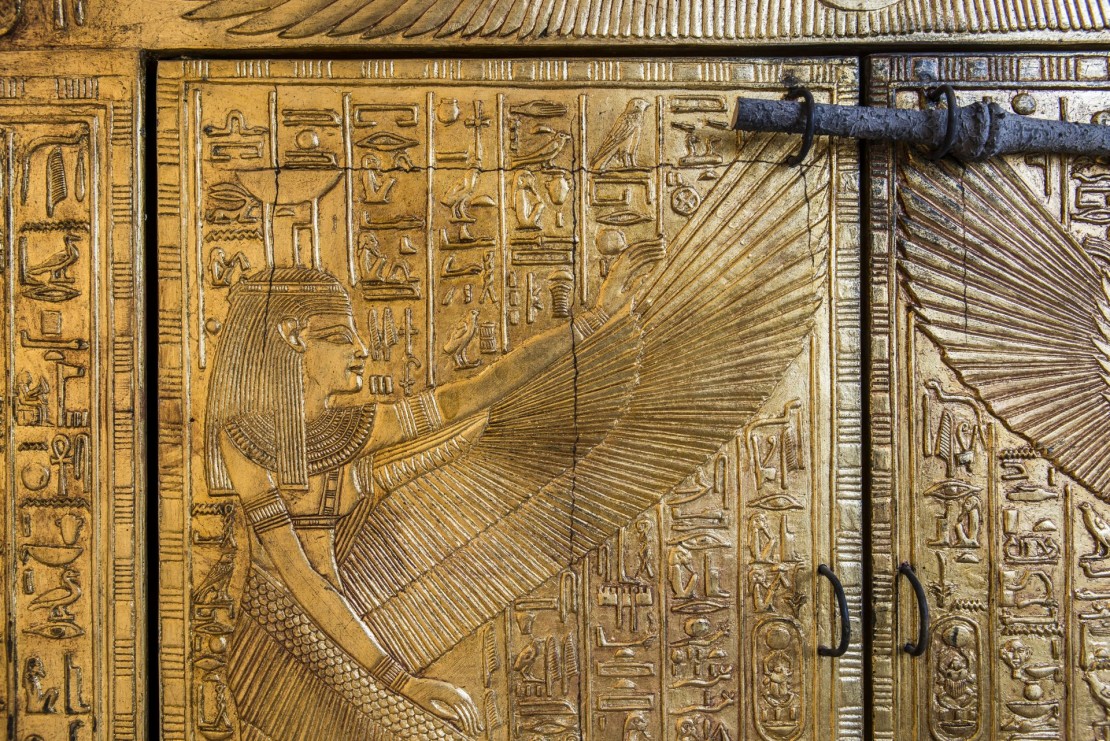 Exposição termina numa sala que replica a tumba do Faraó. Foto: Letícia Akemi/Gazeta do Povo