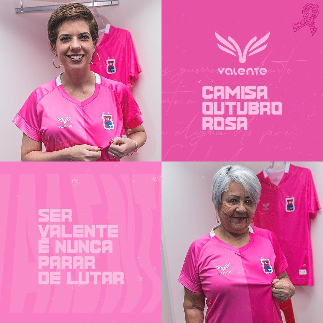 Paraná Clube lançou a camisa da marca Valente. Foto: Reprodução/Paraná Clube
