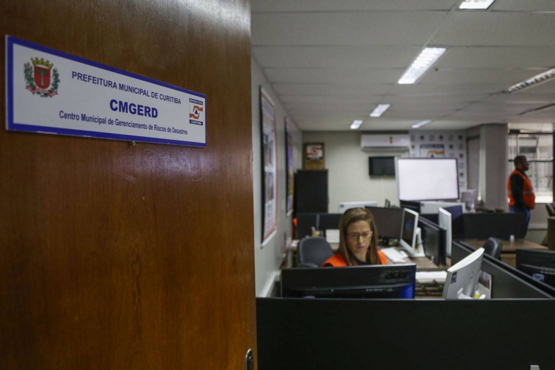 Inauguração do Centro Municipal de Gerenciamento de Riscos de Desastres, na Secretaria Municipal da Defesa Social e Trânsito. Foto: Pedro Ribas/SMCS