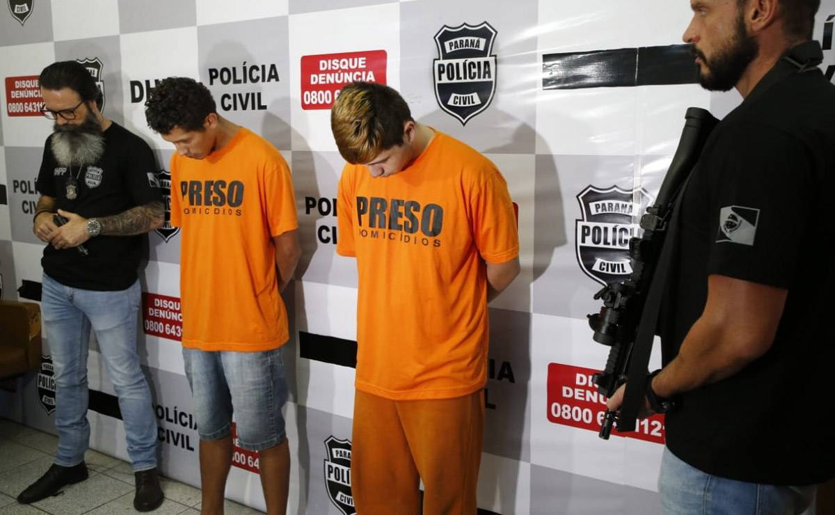 Além dos dois presos, mais um adolescente estaria envolvido no crime. Foto: Hedeson Alves/Tribuna do Paraná