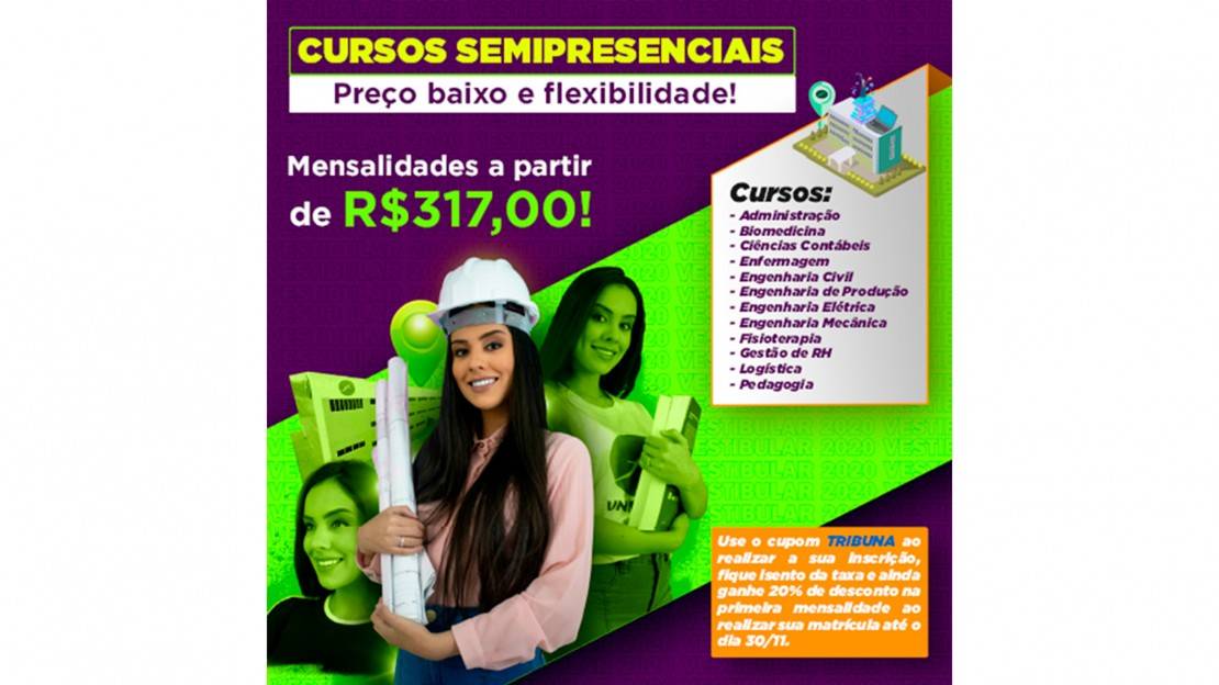 Vestibular Unifacear verão 2020, Cursos semipresenciais - preço baixo e flexibilidade ! Mensalidades a partir de R$317,00