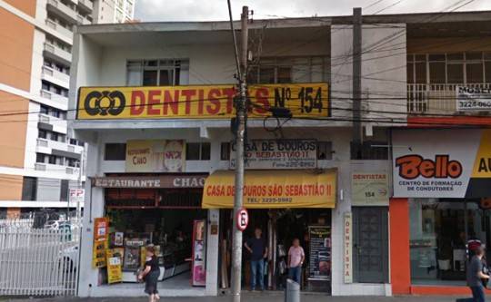 Imagem de janeiro deste ano mostra como era a loja antes do incêndio devastador. Foto: Google Maps.