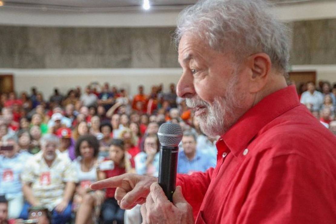 Lula fez seu primeiro pronunciamento para o partido, durante a Executiva Nacional do PT, em Salvador. Foto: Ricardo Stuckert/PT