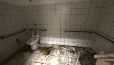 Prefeitura paralisou obra de reforma da Casa do Estudante Universitário, em Curitiba, e por isso não pode ficar com lotação máxima. Foto: Aniele Nascimento/Gazeta do Povo