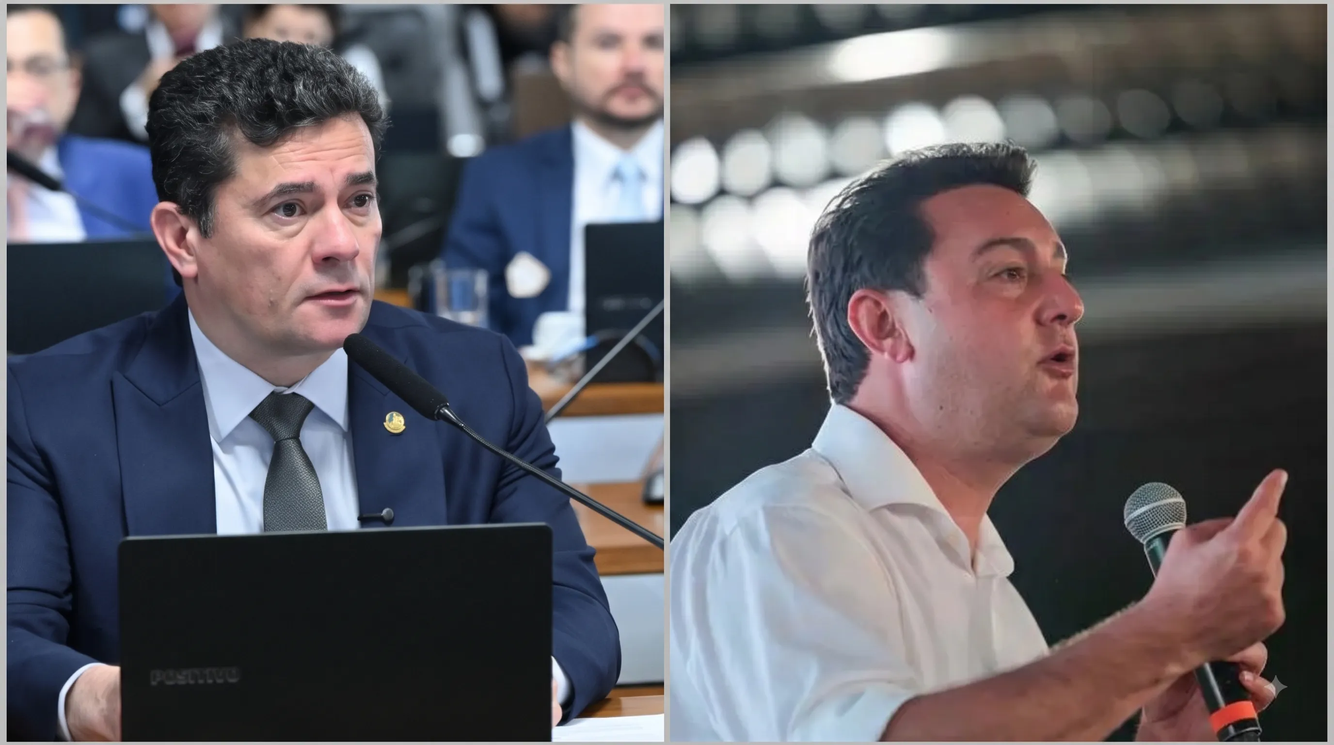 Ratinho Junior e Sergio Moro trocam 