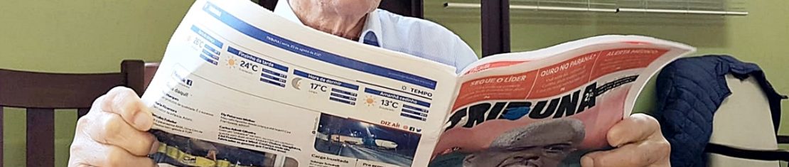 Seu Jeronimo Stoco de Campo Largo completa 106 anos e é leitor assíduo da Tribuna!