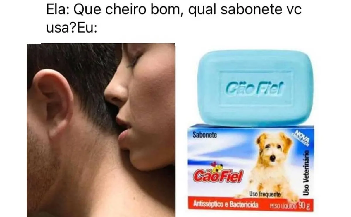 Que cheiro bom? Qual sabonete você usa? Cão fiel, sabonete para cães.
