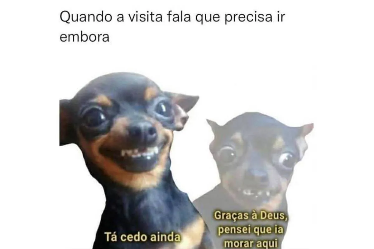 Quando a visita fala que precisa ir embora e você manda um "Tá cedo ainda". Qual é o verdadeiro significado disso?