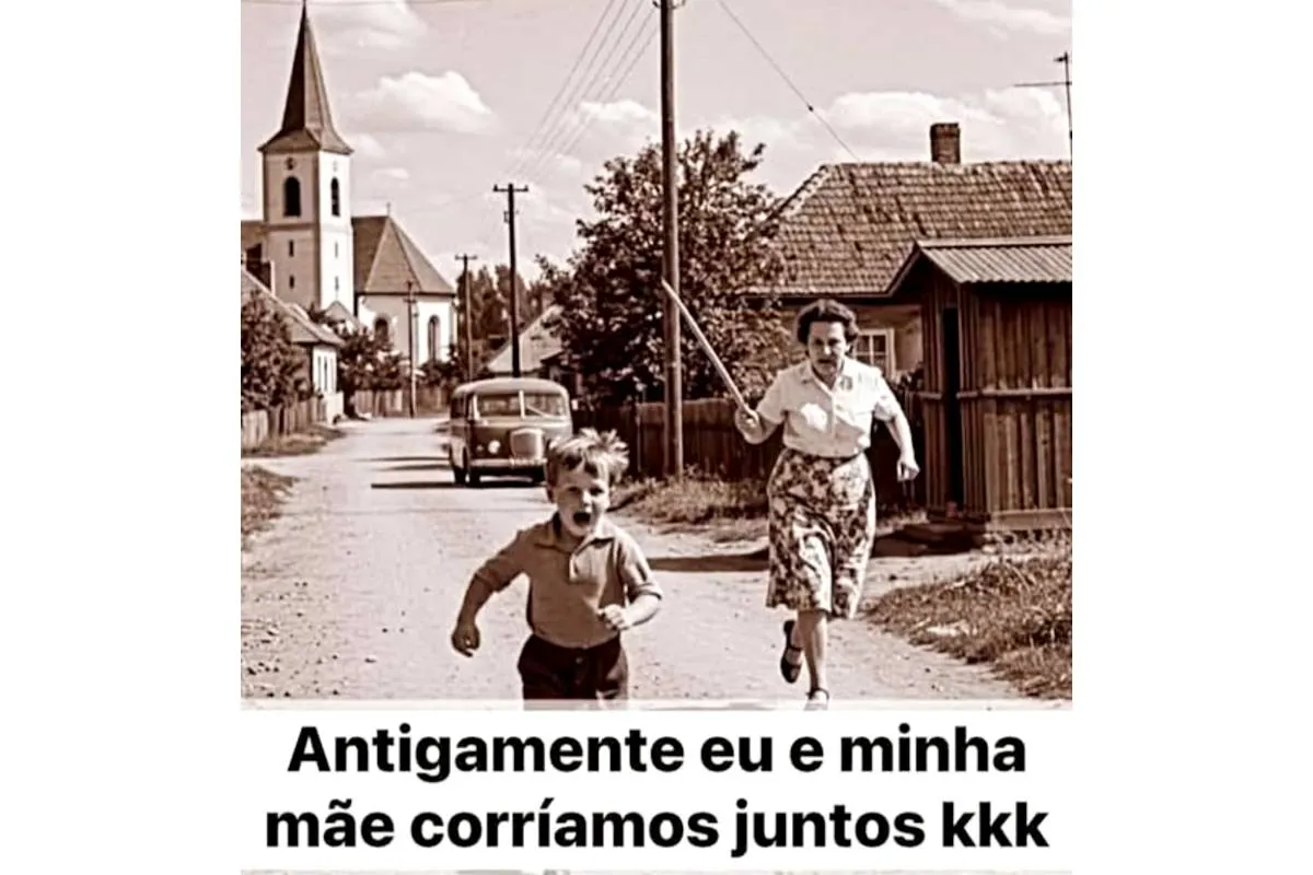Antigamente eu e minha mãe corríamos juntos...