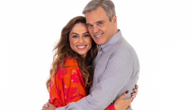 Ana Paula Valverde e Dalton Vigh como Tânia e Otto em Poliana Moça