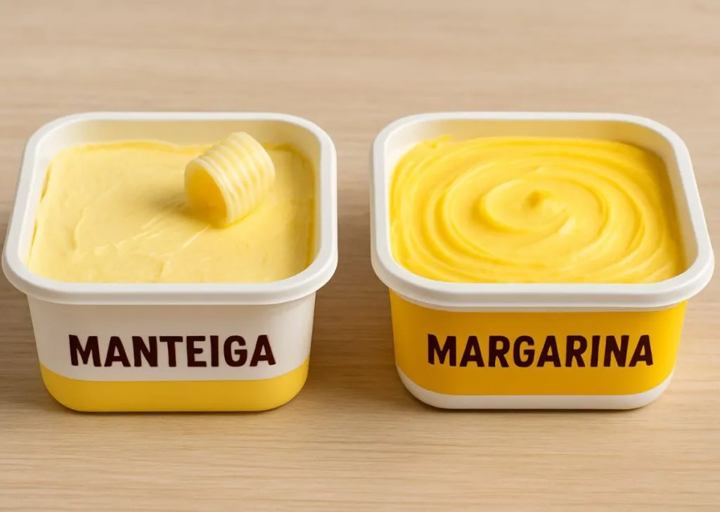 Imagem Margarina x Manteiga