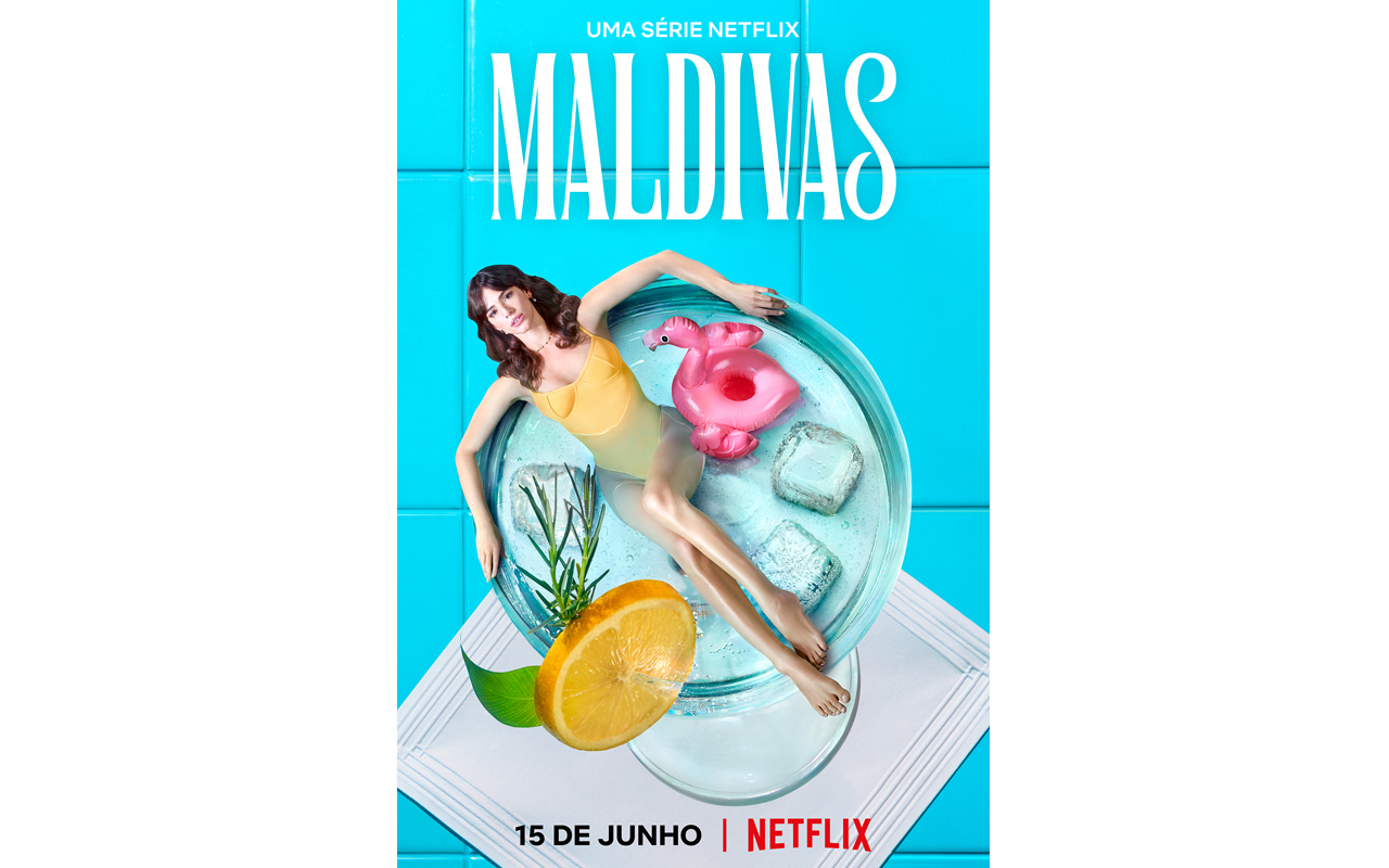 Pôster da série Maldivas com Bruna Marquezine