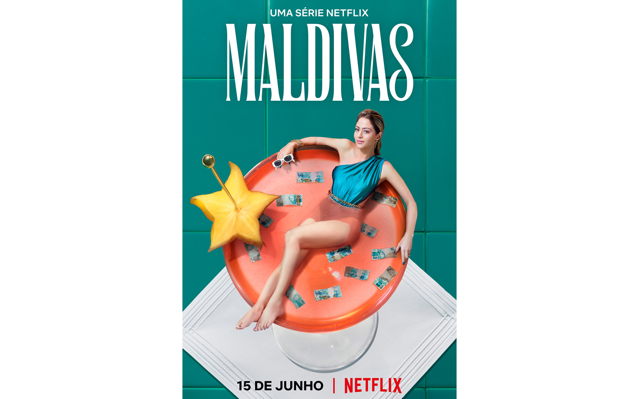 Pôster da série Maldivas com Carol Castro