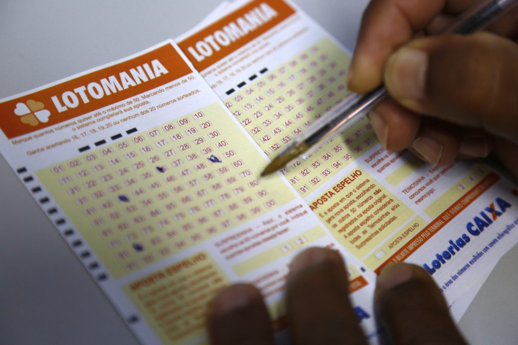 Volante da Lotomania - aposta em lotéricas
