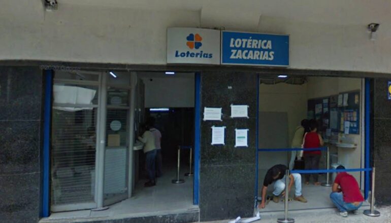 Uma das apostas que faturaram a quina da Mega Sena, feitas em Curitiba, foram na Lotérica Zacarias. 