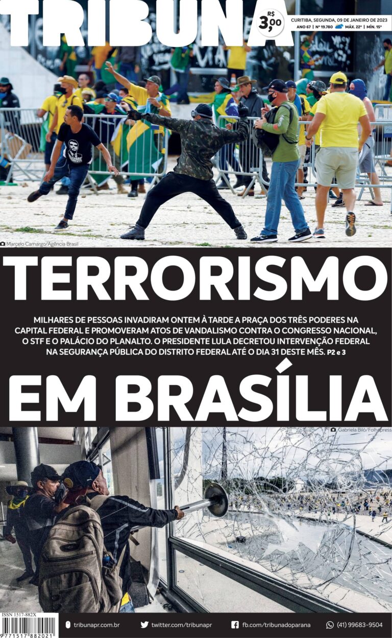 Capa do dia 09/01/23