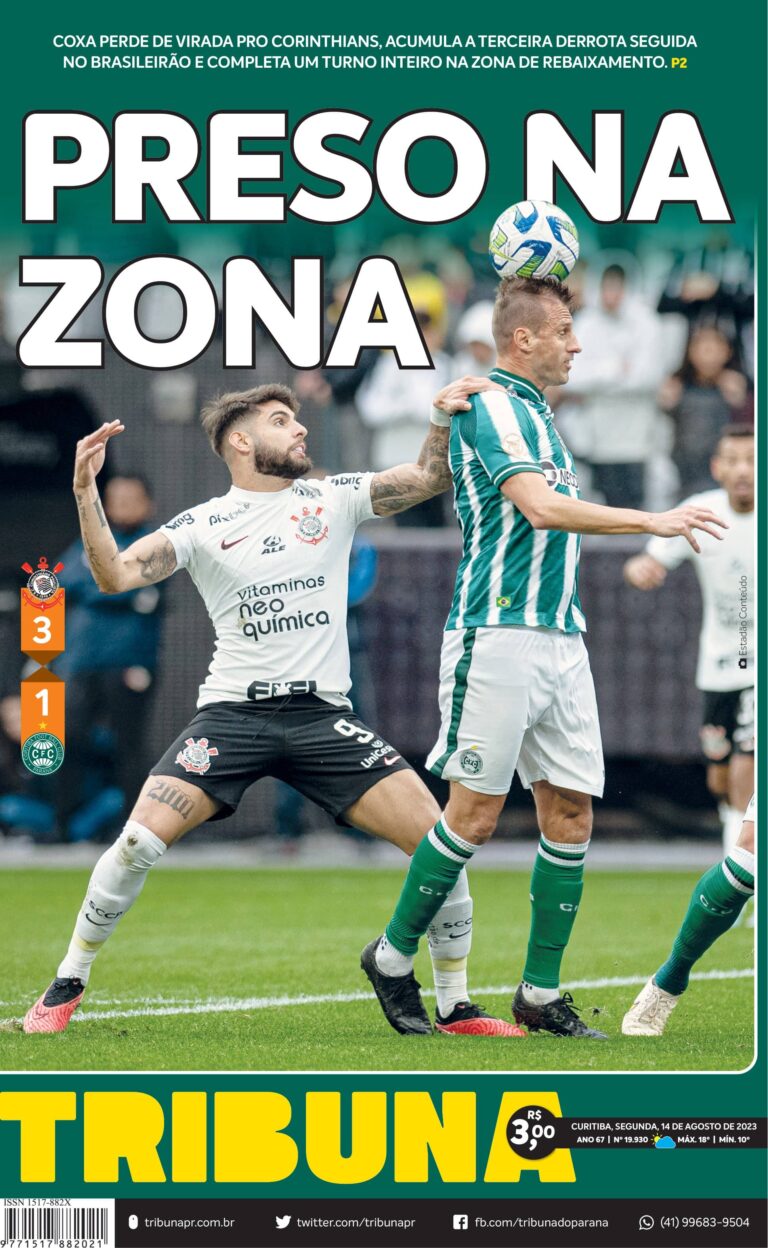 Capa do dia 14/08/23