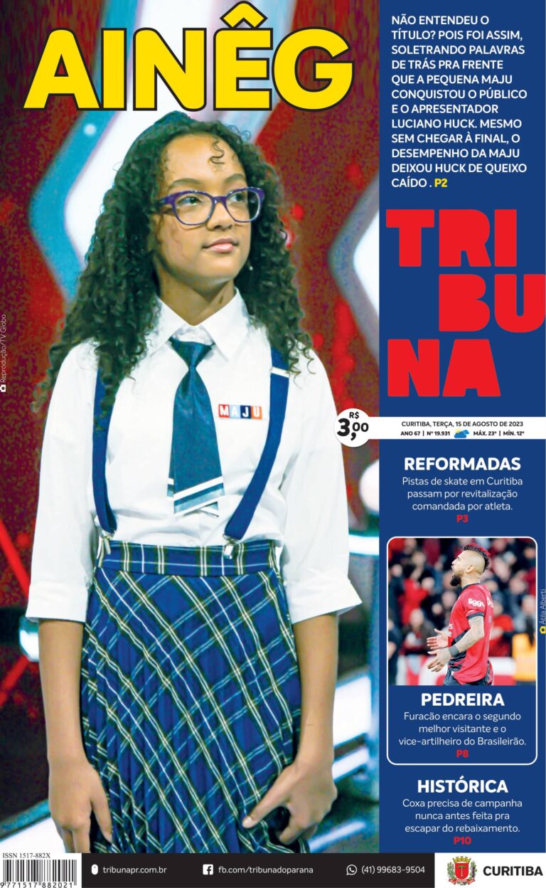 Capa do dia 15/08/23