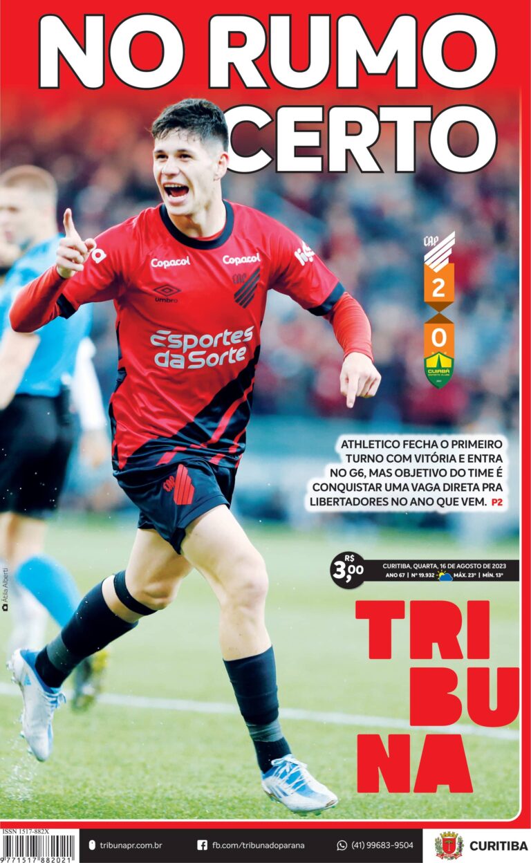 Capa do dia 16/08/23