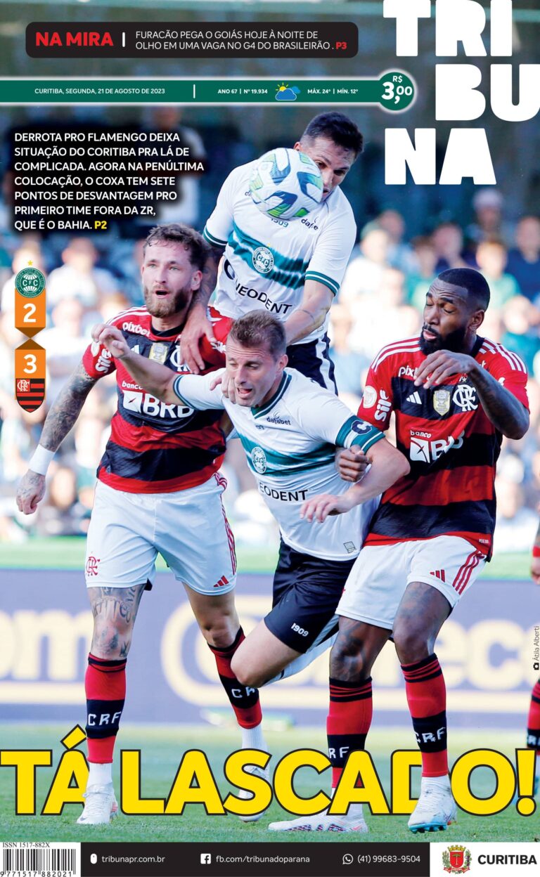 Capa do dia 21/08/23