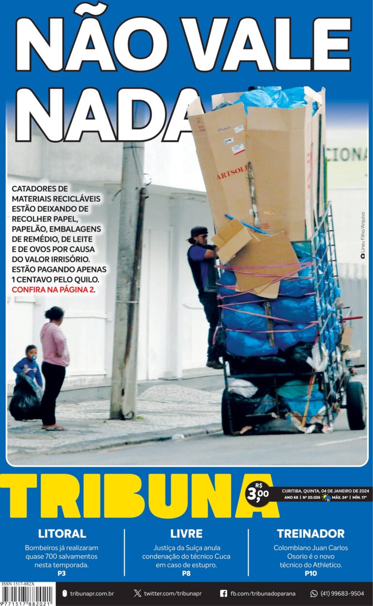 Capa do dia 04/01/24