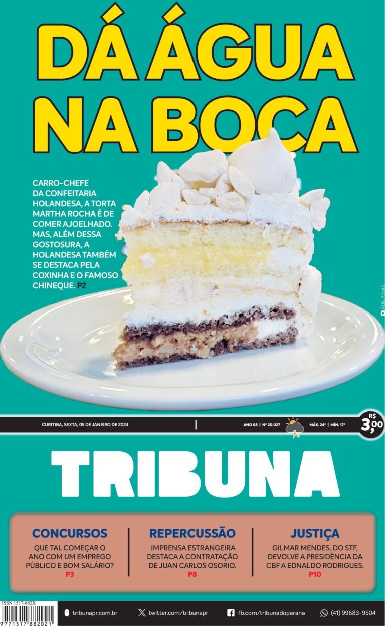 Capa do dia 05/01/24