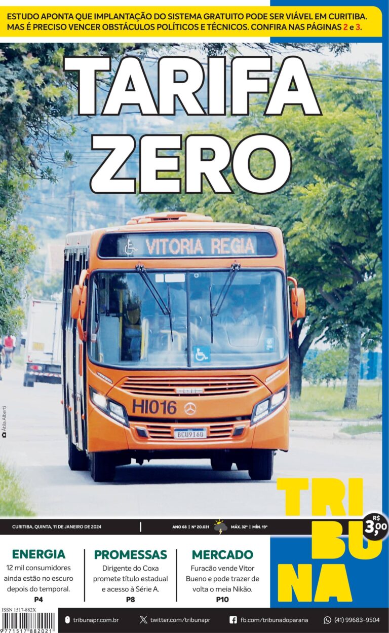 Capa do dia 11/01/24