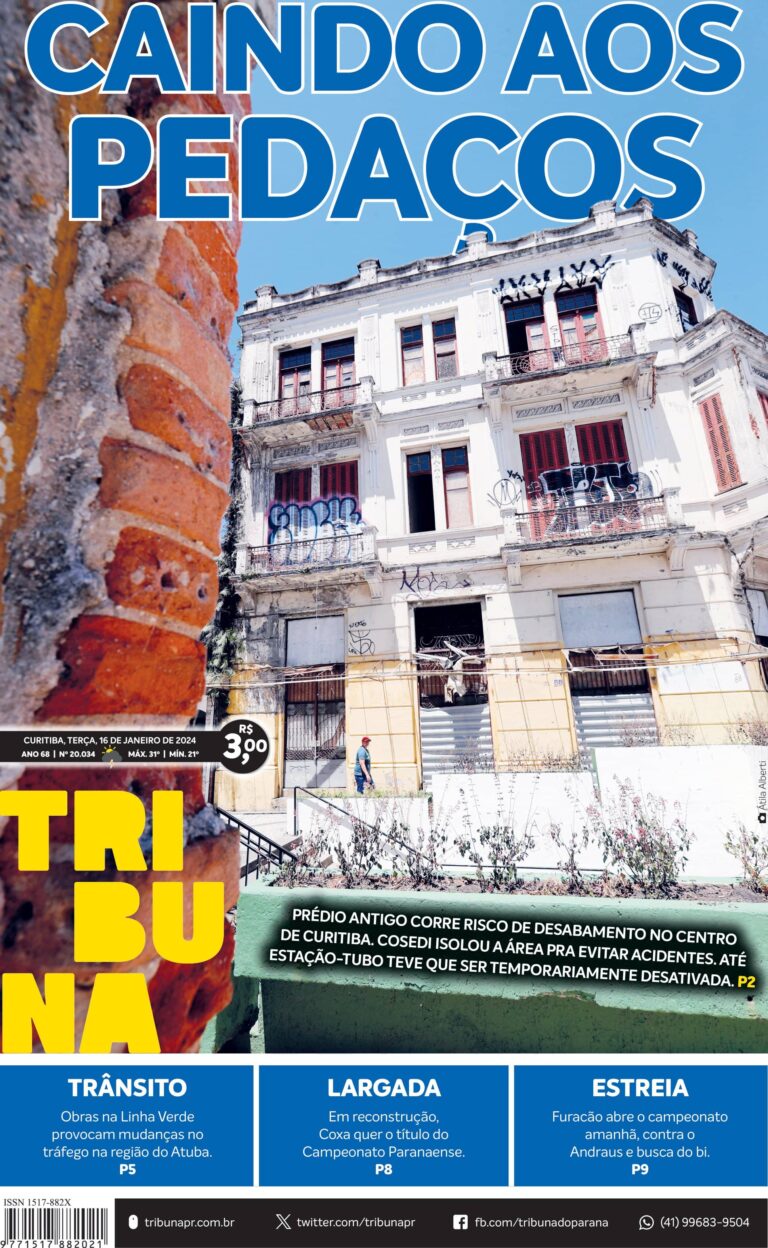 Capa do dia 16/01/24