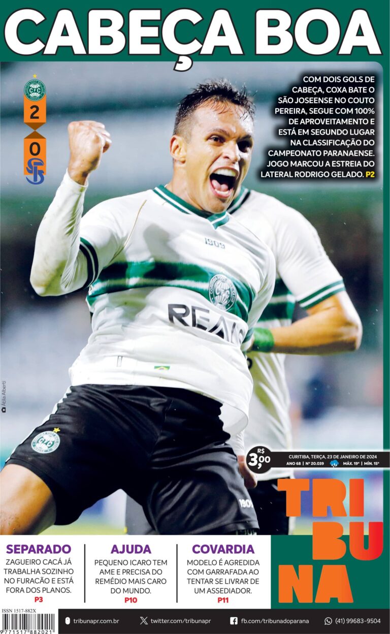 Capa do dia 23/01/24