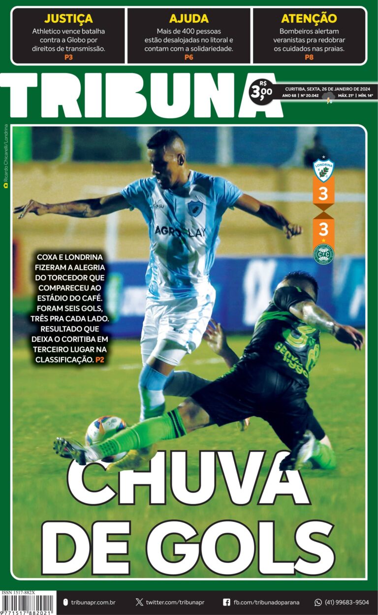 Capa do dia 26/01/24