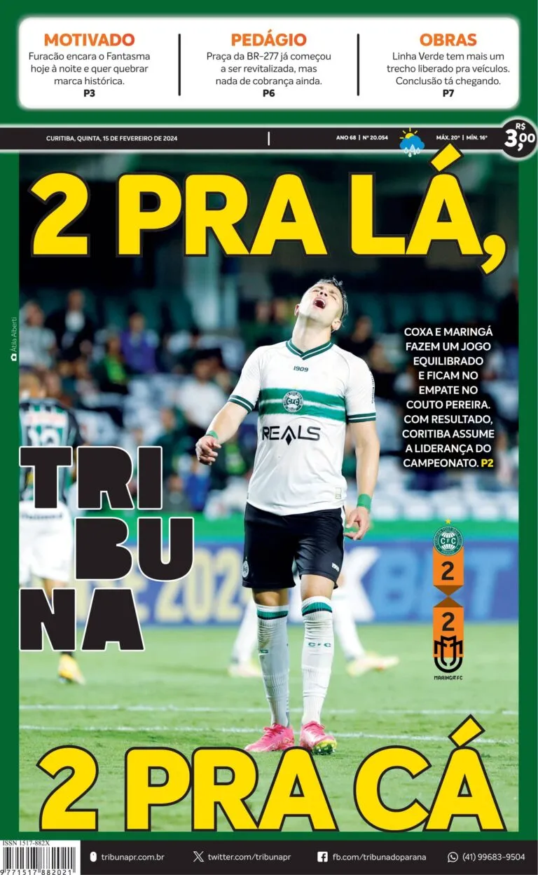 Capa do dia 15/02/24