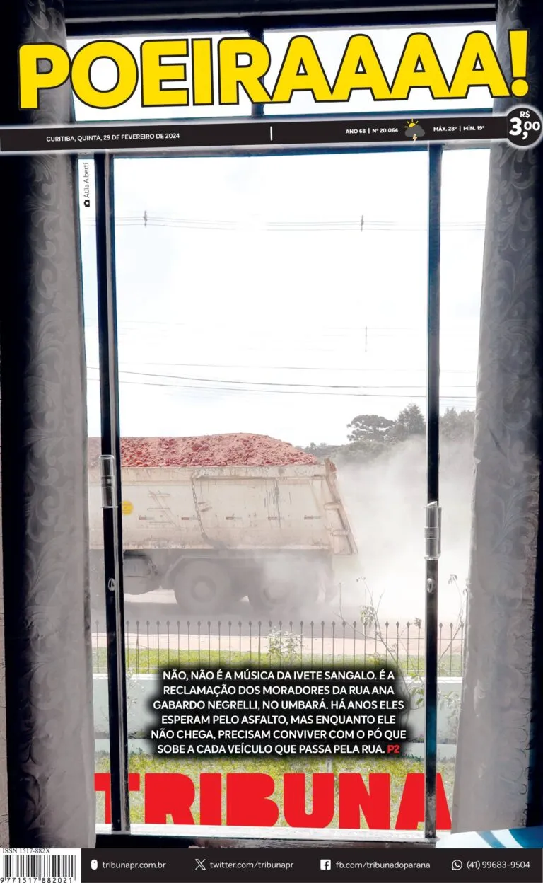 Capa do dia 29/02/24