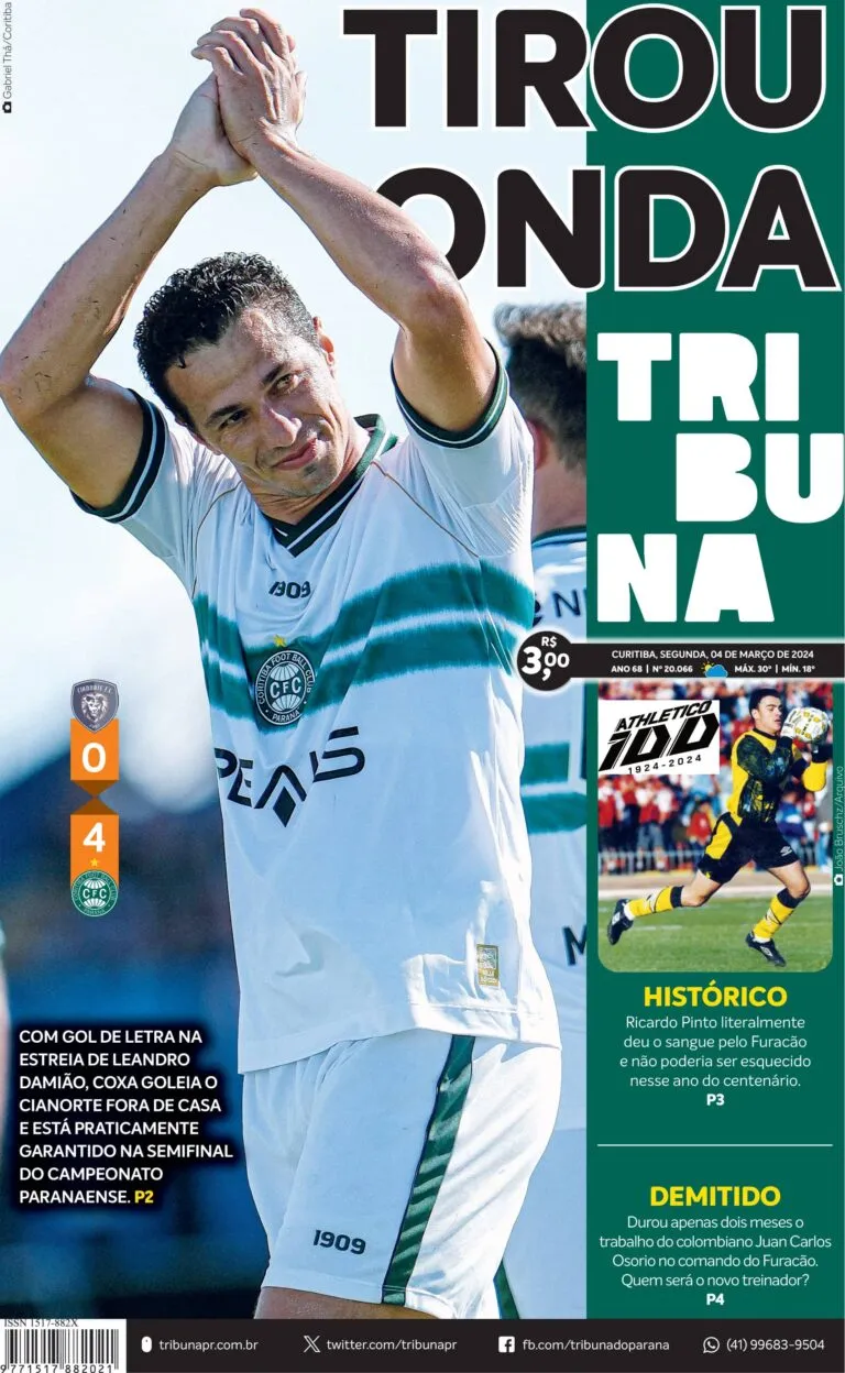 Capa do dia 04/03/24